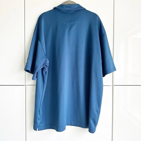Mens Nike Golf Polo Shirt Sphere Dry Size XXL Short Sleeve Blue - Picture 5 of 9